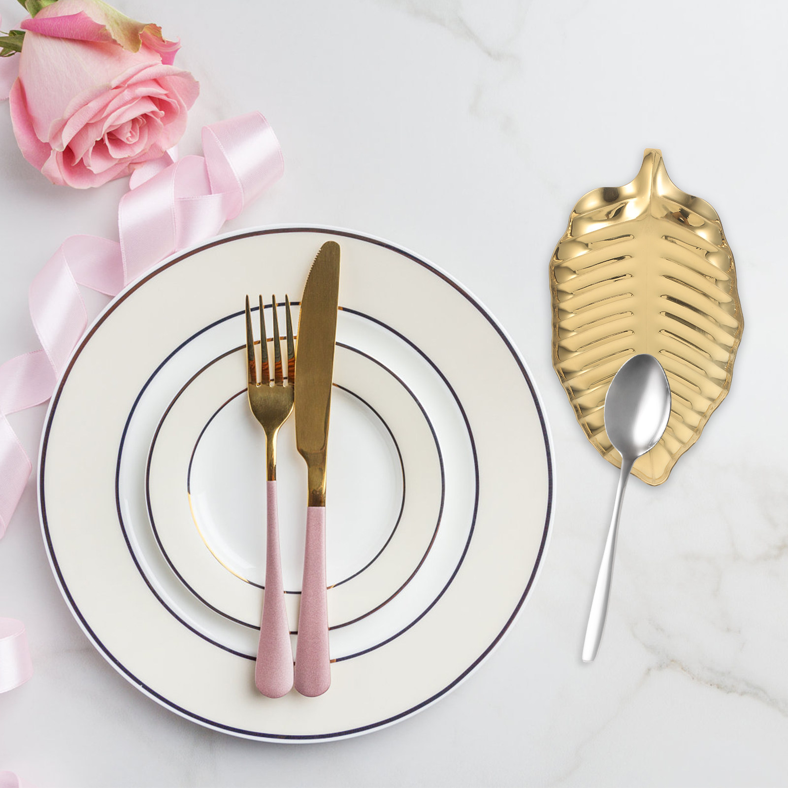 Kitchen With Baking Station - Multifunctional Gold Stainless Spoon Rest for