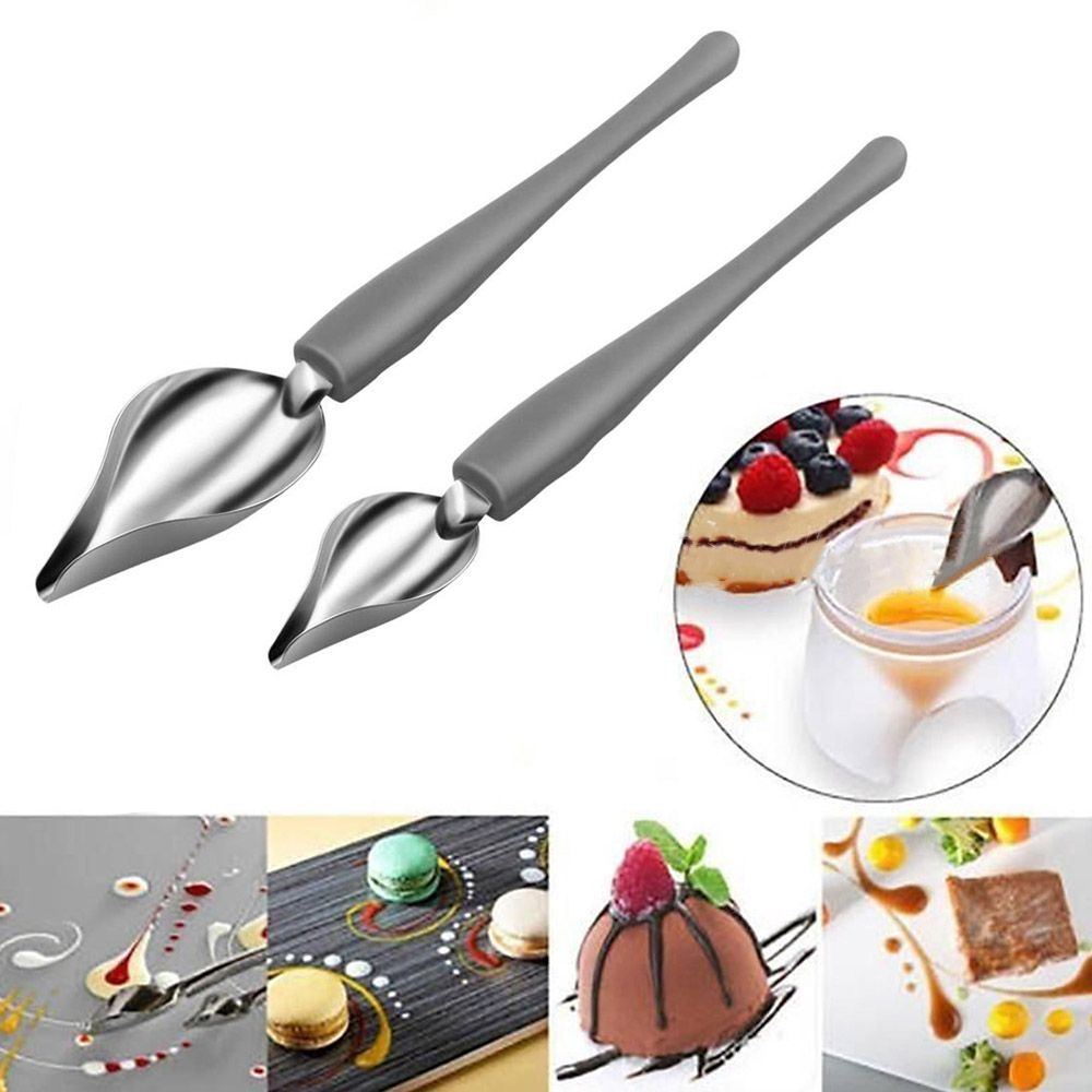 Kitchen Baking Drawing - Steel Painting Pencil Spoon Sauce Painting