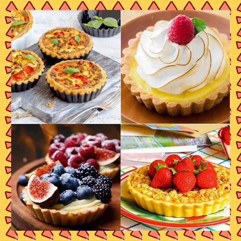 Tart Pan Loose - A008 18Pcs 4In/10Cm Mini Pie Muffin
