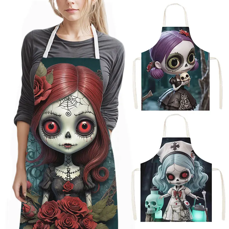 Kitchen Nightmares Baking - Horror Nightmare Zombie Girl Print Kitchen