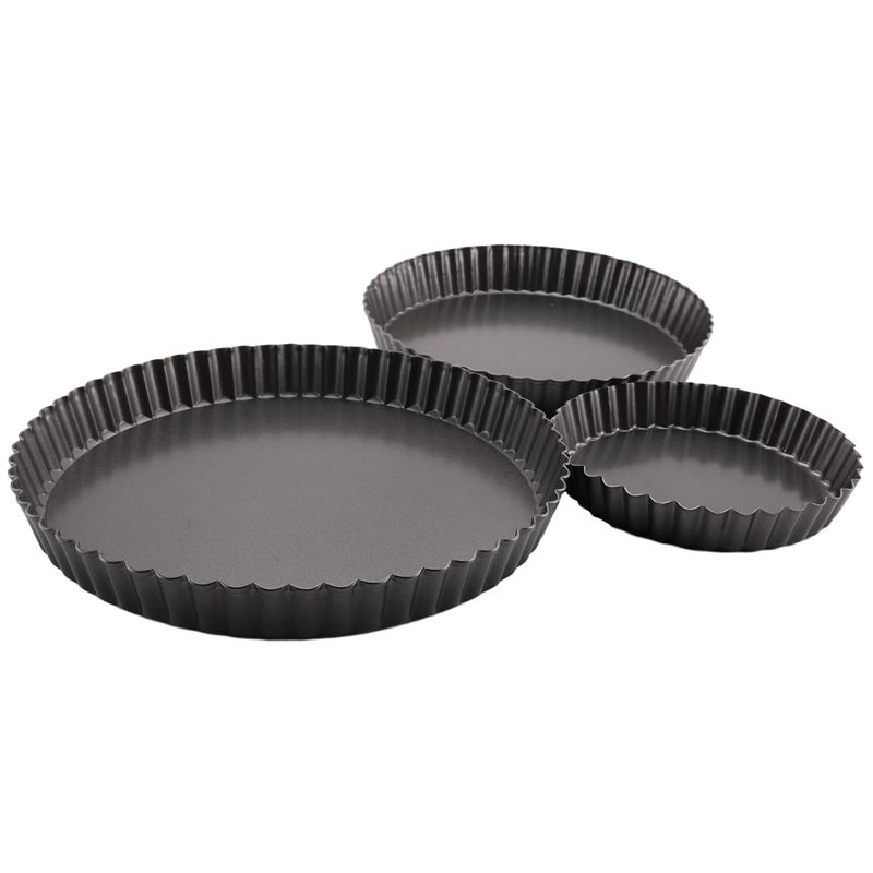 Tart Pan Loose - Y50A-Pie Tin,Non-Stick Pie Dish,Round Quiche Tart