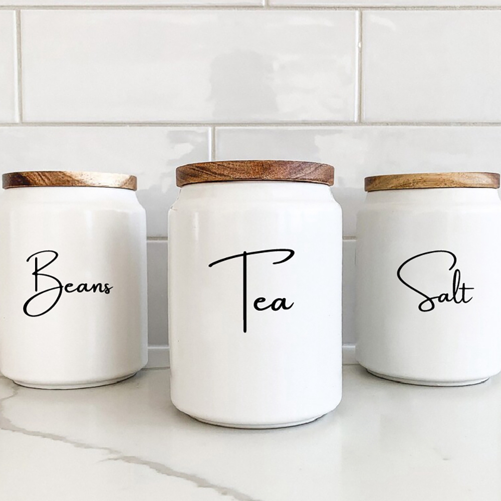 Kitchen Baking Organization - Kitchen Organization Canister Jar Labels Sticker