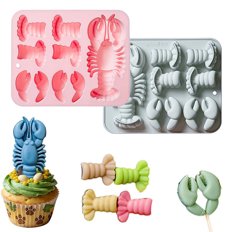 Kitchen Baking Decor - Lobster Silicone Chocolate Mold Flexible Baking