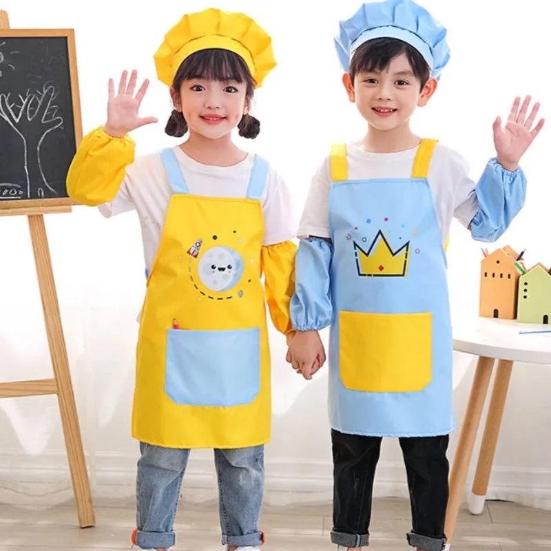 3pc Children Kitchen Apron Set - Kitchen Baking Drawing recension och pris
