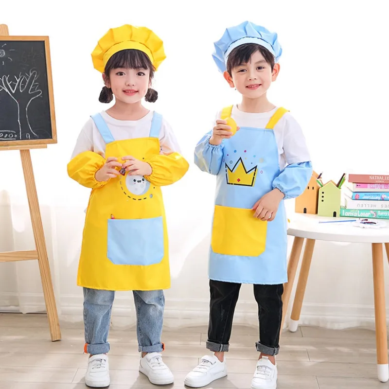3pc Children Kitchen Apron Set - Kitchen Baking Drawing recension och pris