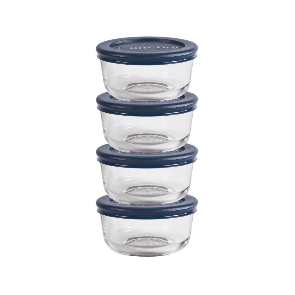 Round Glass Food Storage Conta - Kitchen Glass Baking Set recension och pris