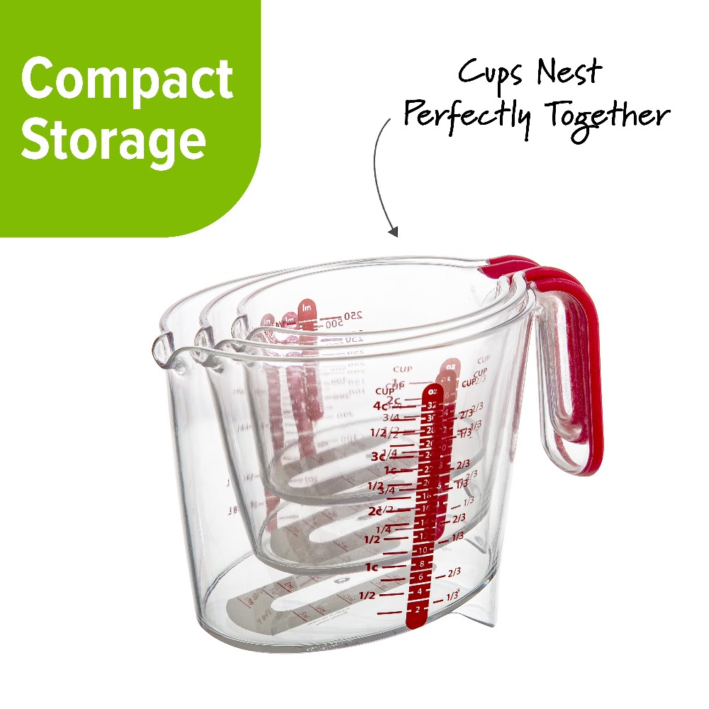3 Piece Liquid Measuring Cup S - Kitchen Glass Baking Set recension och pris