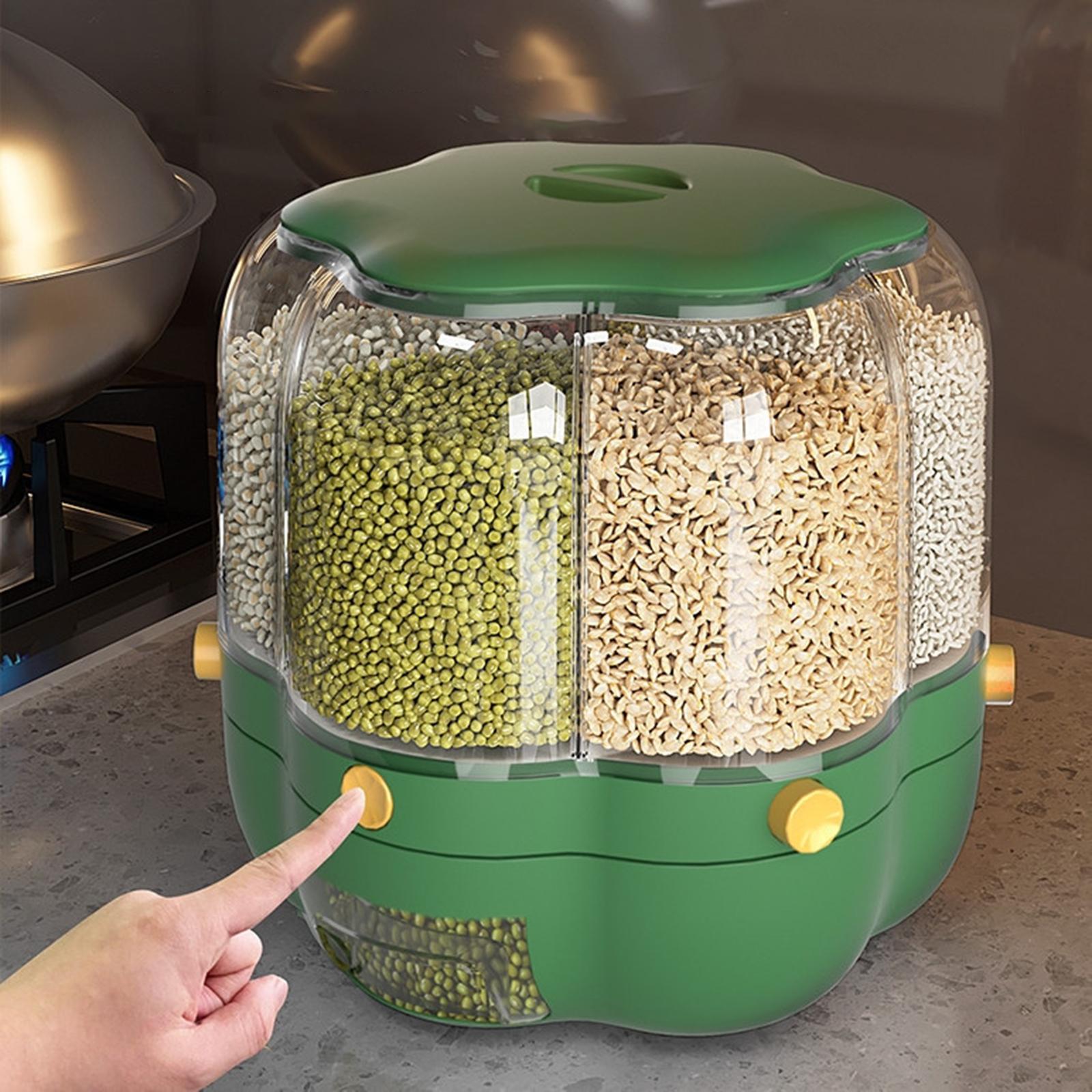 Rotating Cereal Dispenser Rice - Kitchen Baking Organization recension och pris