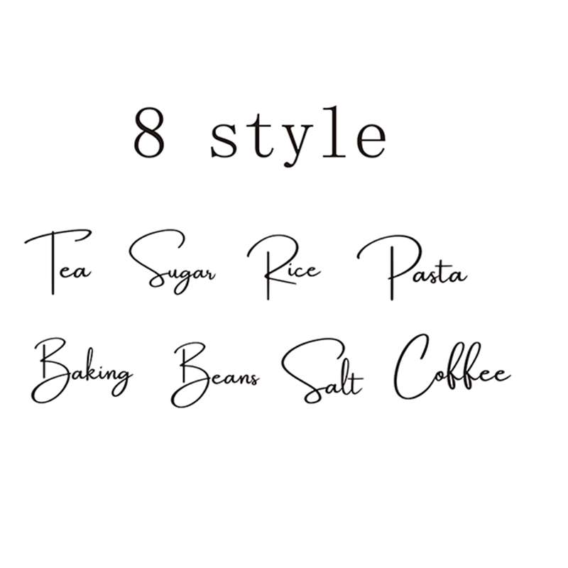 Decal Only 8Pcs Kitchen Organi - Kitchen Baking Organization recension och pris
