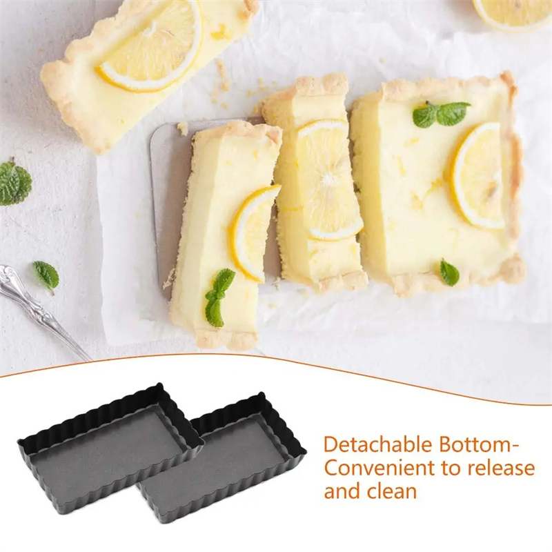 6Pcs Mini Tart Pan Set Rectang - Tart Pan Loose recension och pris