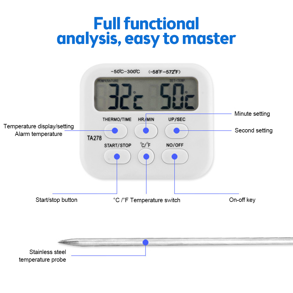 TA278 Digital Kitchen Thermome - Kitchen With Baking Station recension och pris