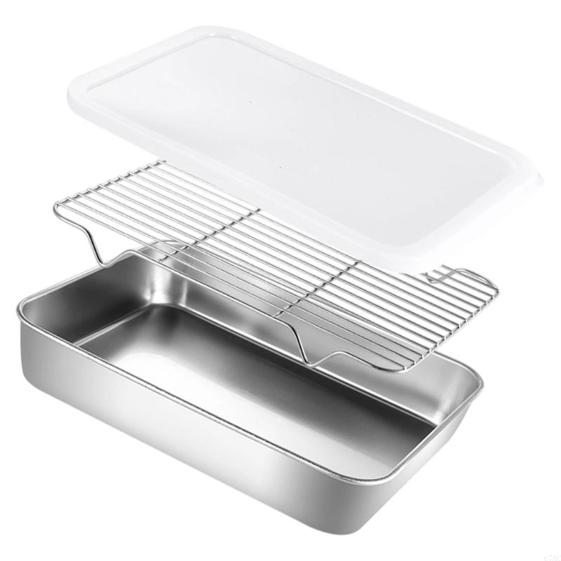 Kitchen BBQ Pan Plate Oven Rac - Kitchen Baking Organization recension och pris