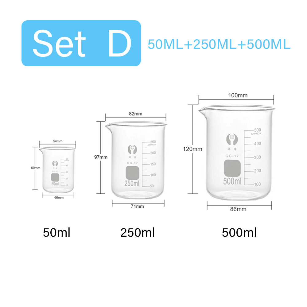 3pcs/Set Glass Measuring Cup S - Kitchen Glass Baking Set recension och pris