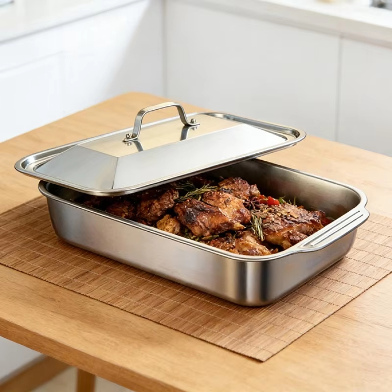 Stainless Steel Deep Baking Pa - Kitchen Baking Ware recension och pris