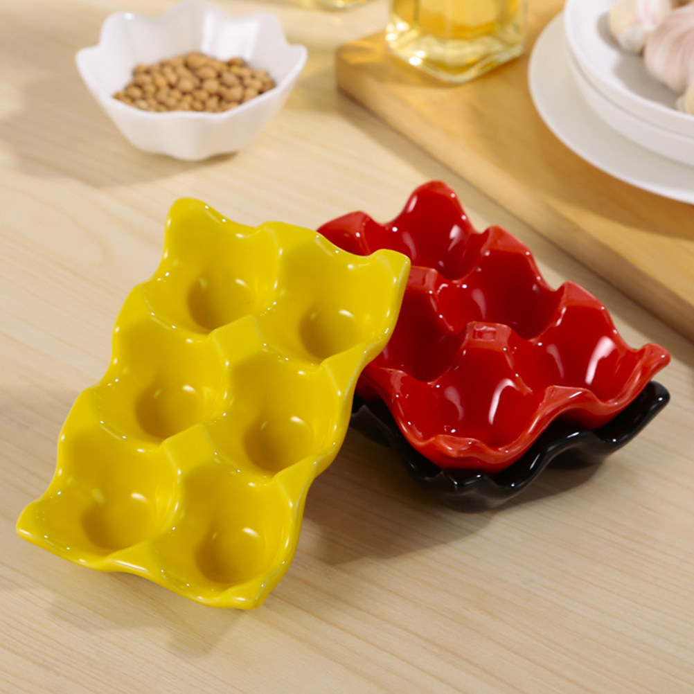 1Pcs Polished Ceramic Egg Serv - Kitchen Baking Organization recension och pris