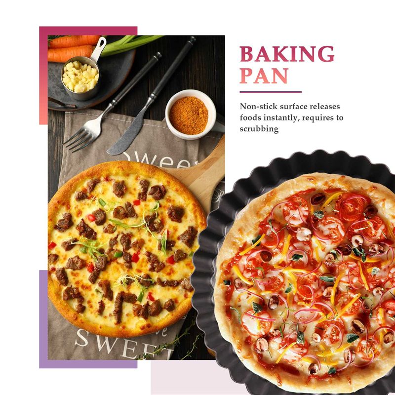 Y50A-Pie Tin,Non-Stick Pie Dis - Tart Pan Loose recension och pris