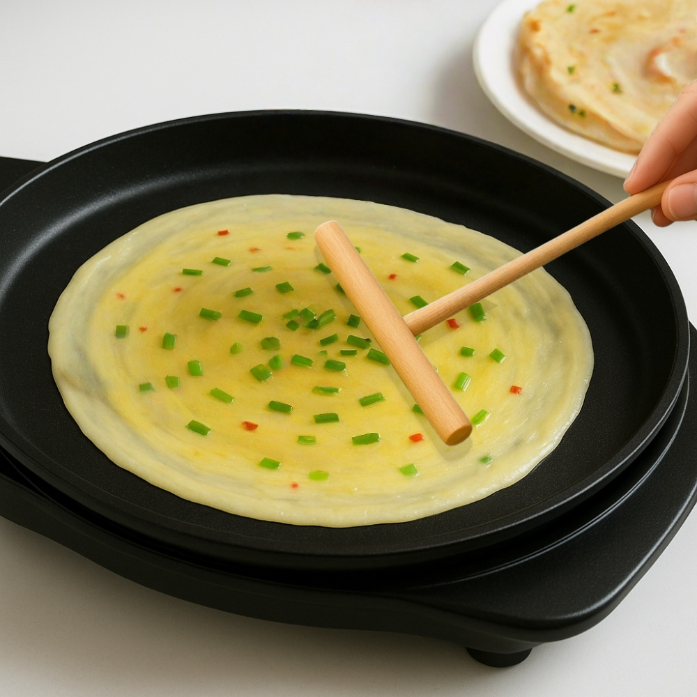 T-Shaped Bamboo Pancake Spatul - Kitchen Baking Ware recension och pris