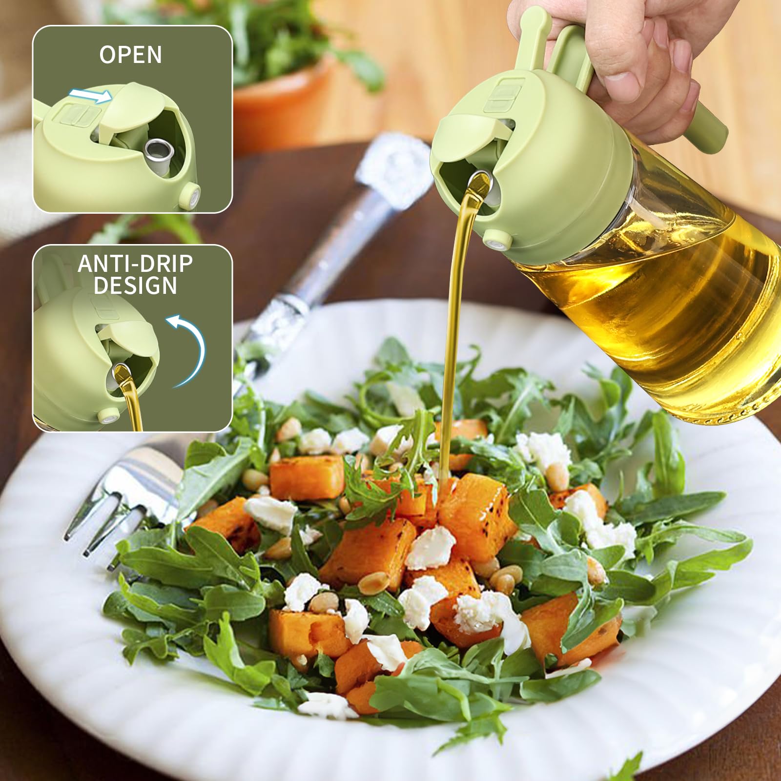 2-in-1 Food Grade Glass Olive  - Kitchen Glass Baking Set recension och pris