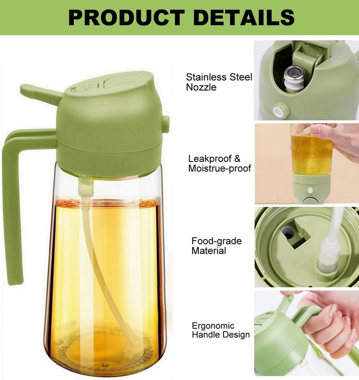 2-in-1 Food Grade Glass Olive  - Kitchen Glass Baking Set recension och pris