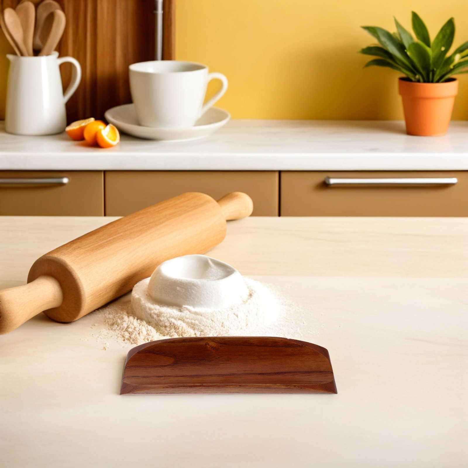 2Pcs Wooden Rolling Pin Holder - Kitchen With Baking Station recension och pris