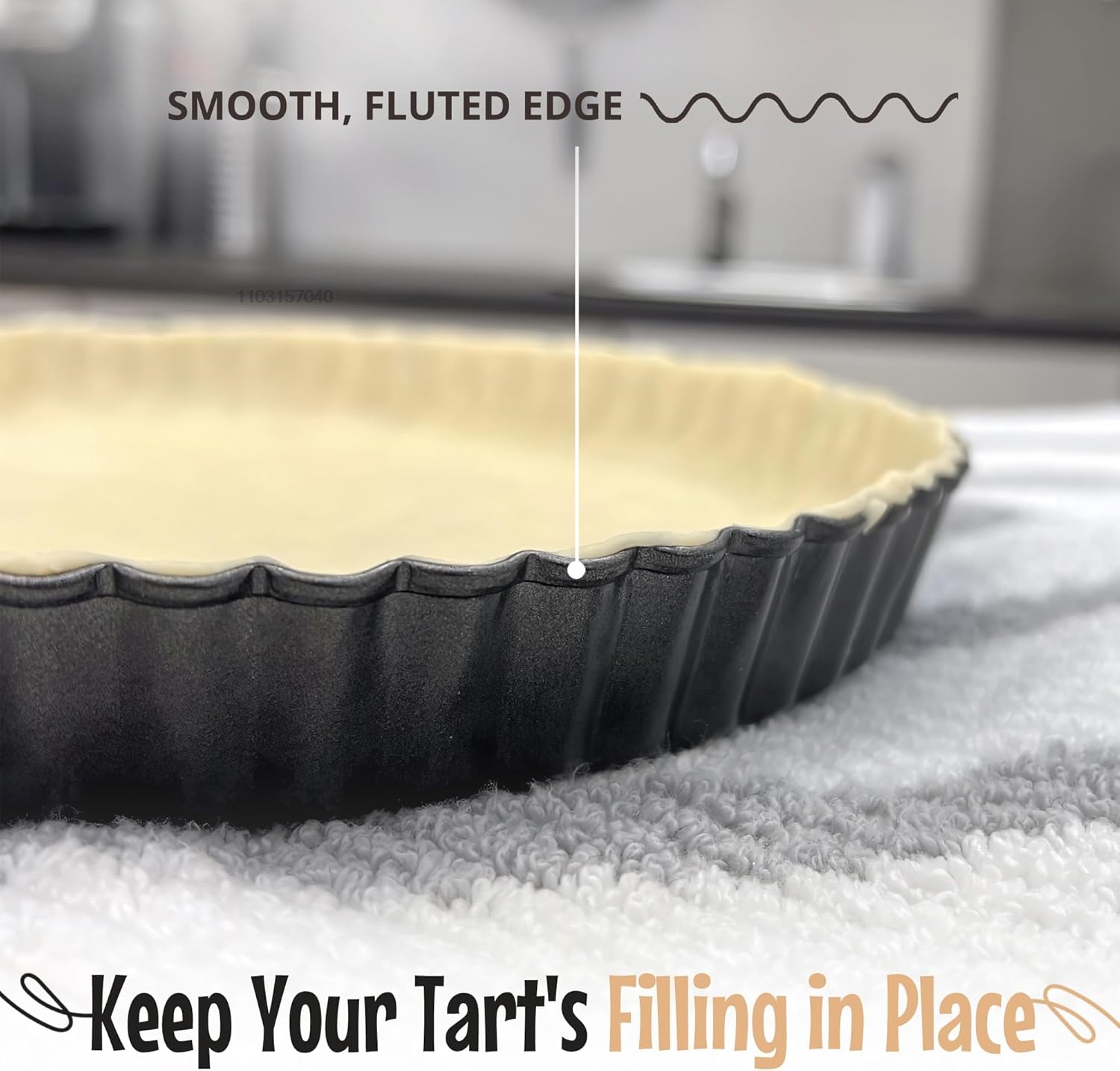 9 Inch Non-stick Tart Quiche F - Tart Pan Loose recension och pris