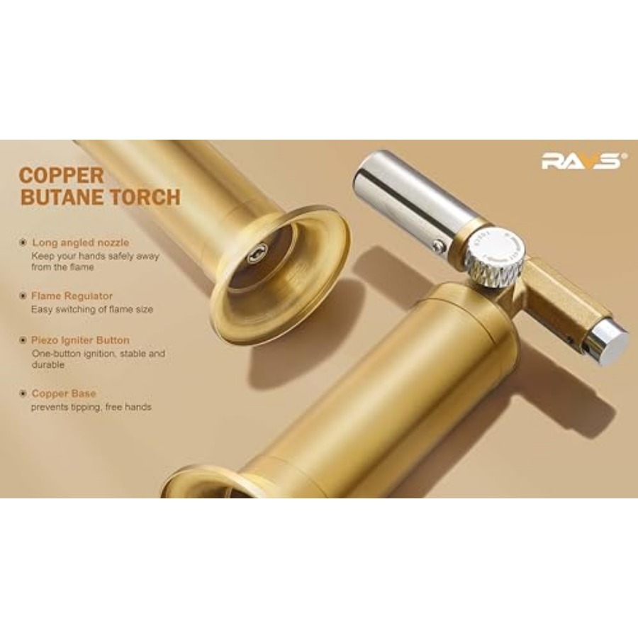 Copper Butane Torch Lighter, R - Kitchen Baking Torch recension och pris