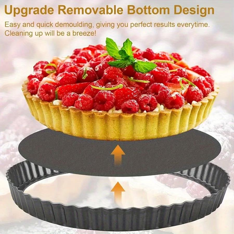 2pcs Fluted Edge Loose Base Pi - Tart Pan Loose recension och pris