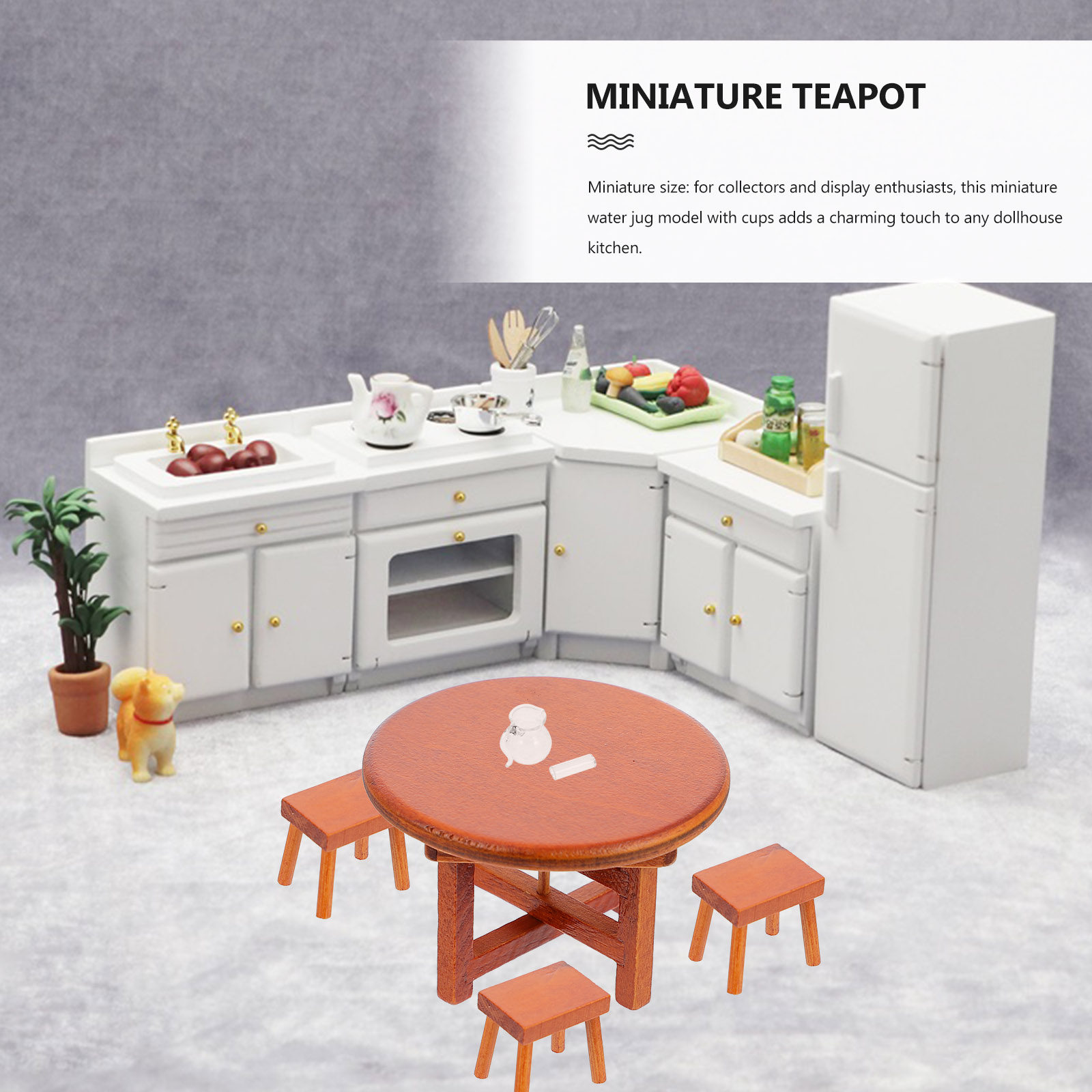 1Set Micro Miniature Kitchen W - Kitchen Glass Baking Set recension och pris
