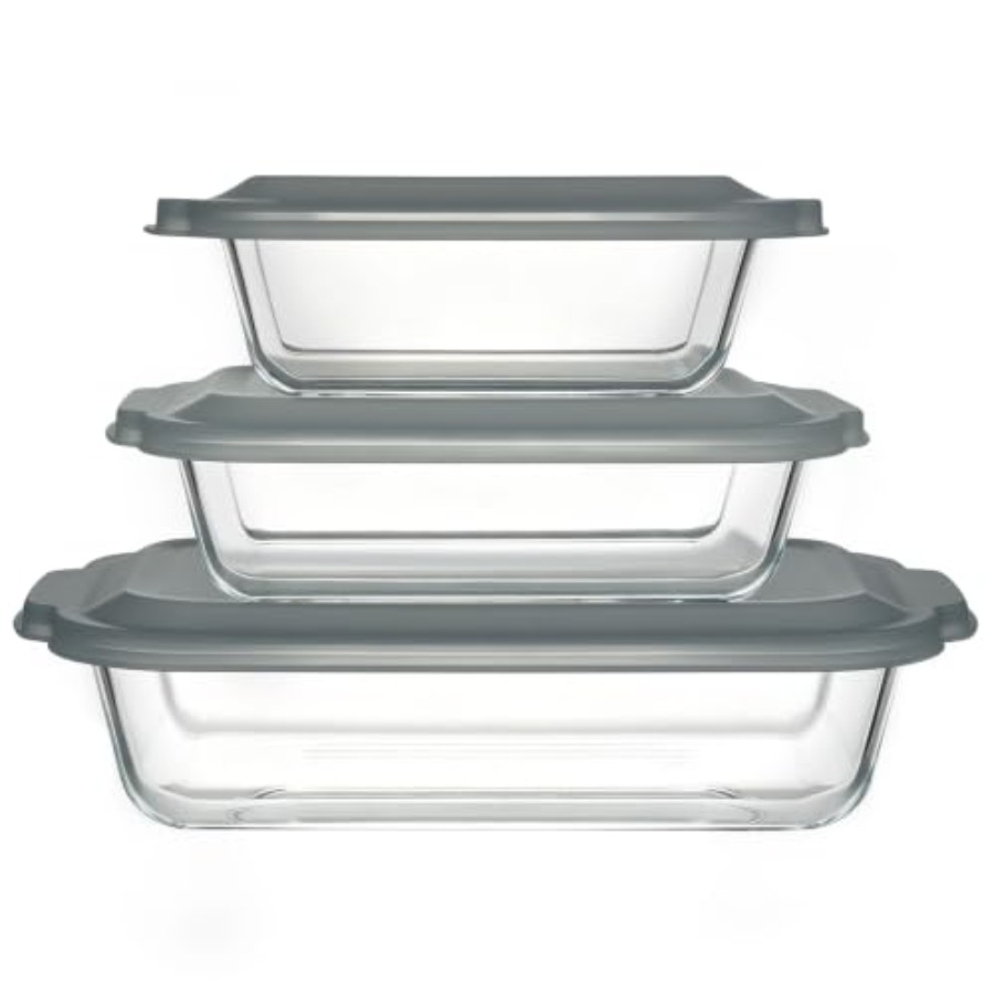 6-Piece Extra-Deep Glass Bakin - Kitchen Glass Baking Set recension och pris