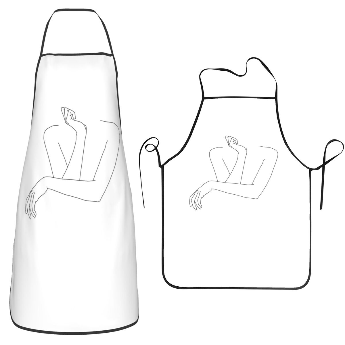 Folded Arms Line Drawing - Ann - Kitchen Baking Drawing recension och pris