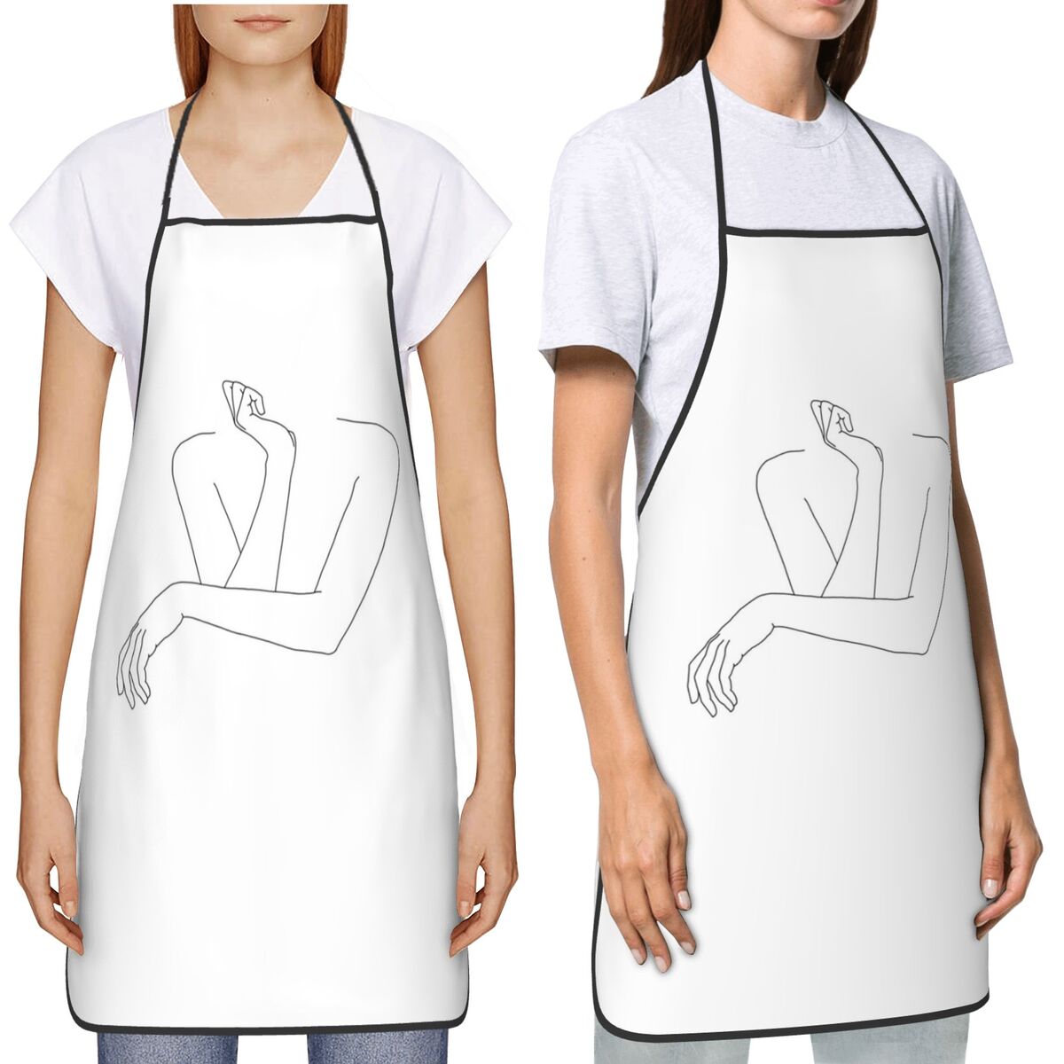 Folded Arms Line Drawing - Ann - Kitchen Baking Drawing recension och pris
