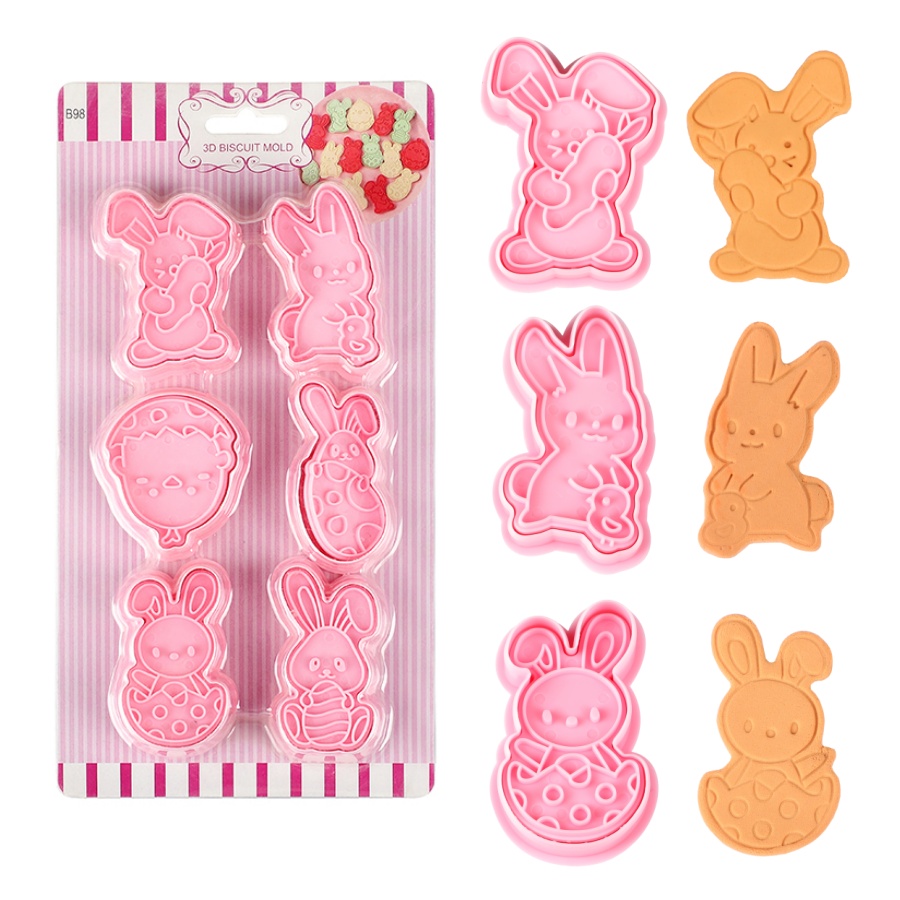6pcs/Set Easter Bunny Cookie C - Kitchen Baking Decor recension och pris