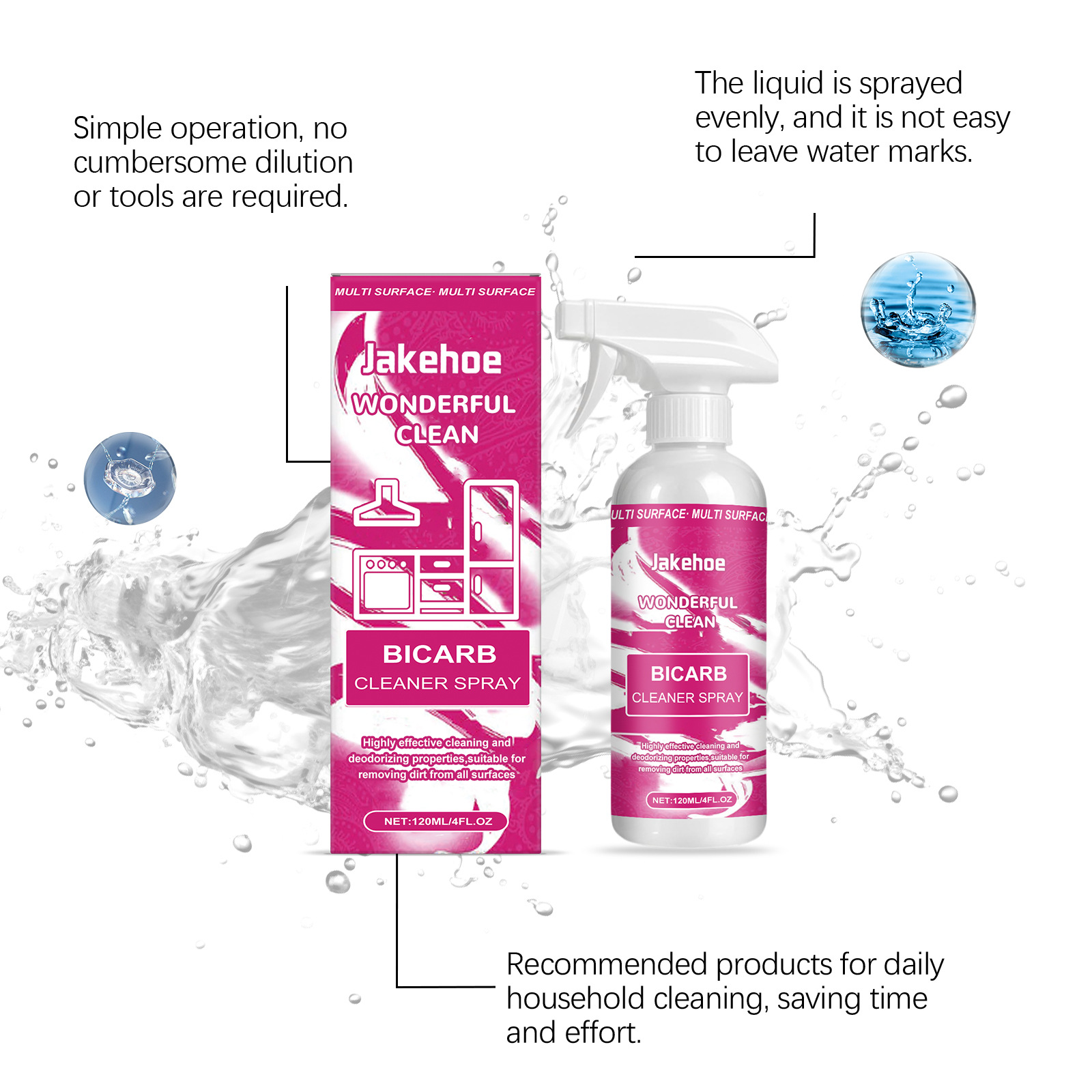 Baking Soda Cleaning Spray,Hea - Kitchen Cleaner With Baking Soda recension och pris