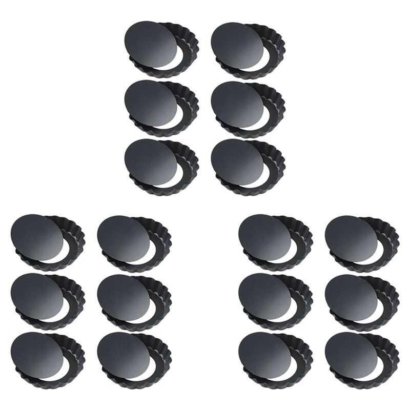 BAAJ-18Pcs 4In/10Cm Mini Pie M - Tart Pan Loose recension och pris
