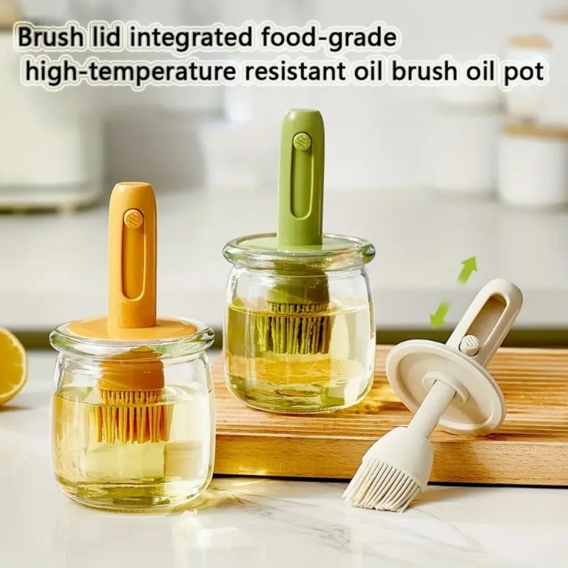 Oil Dispenser Bottle with Sili - Kitchen Glass Baking Set recension och pris