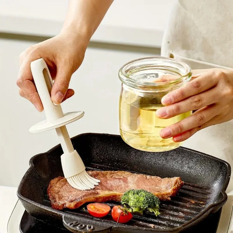 Oil Dispenser Bottle with Sili - Kitchen Glass Baking Set recension och pris