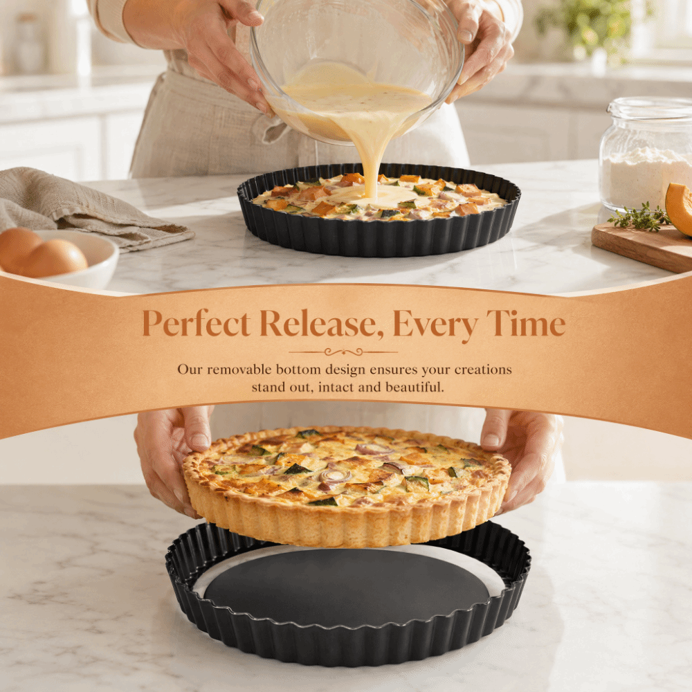 Professional Carbon Steel Tart - Tart Pan Loose recension och pris