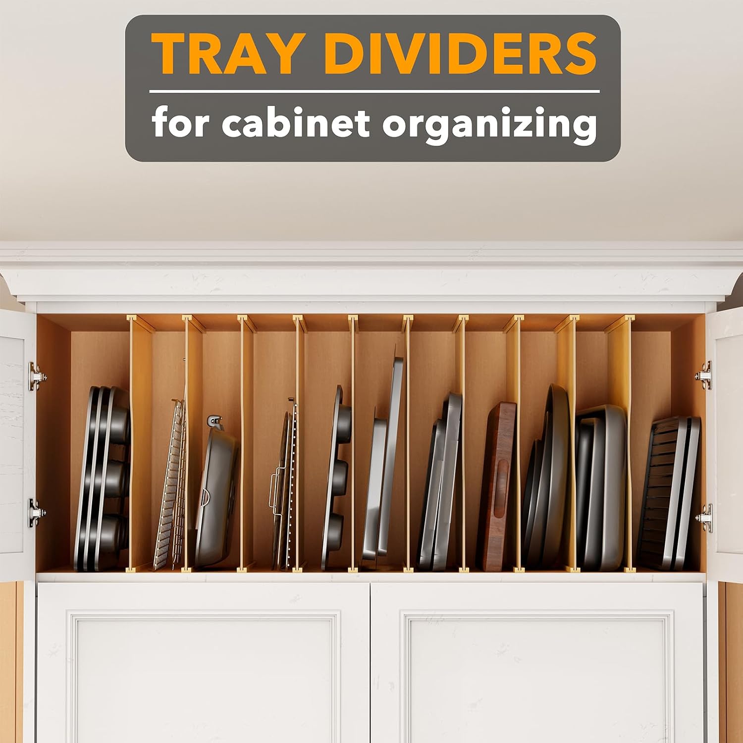 10 Pack Bamboo Tray Dividers f - Kitchen Baking Organization recension och pris