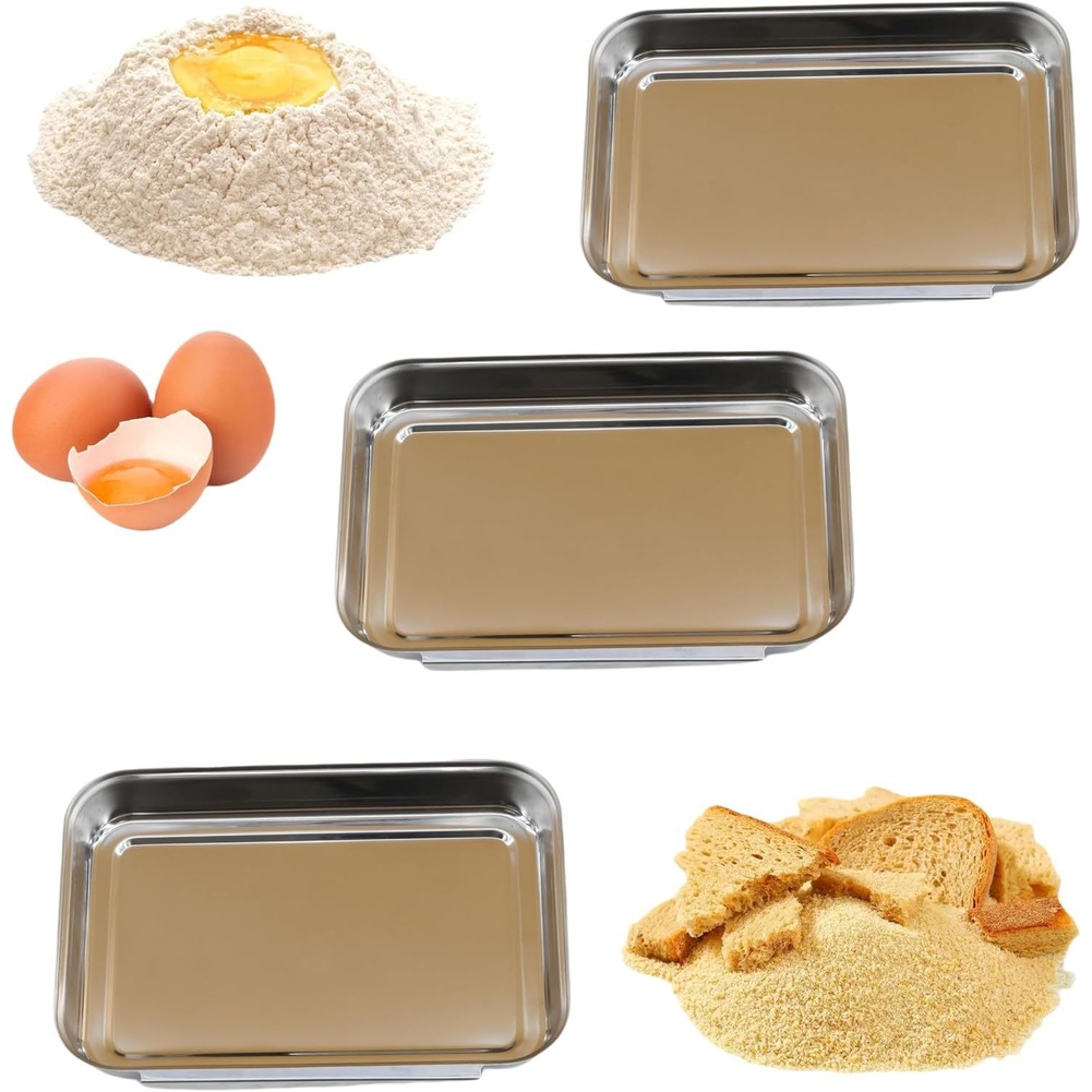 3Pcs Stainless Steel Seasoning - Kitchen With Baking Station recension och pris