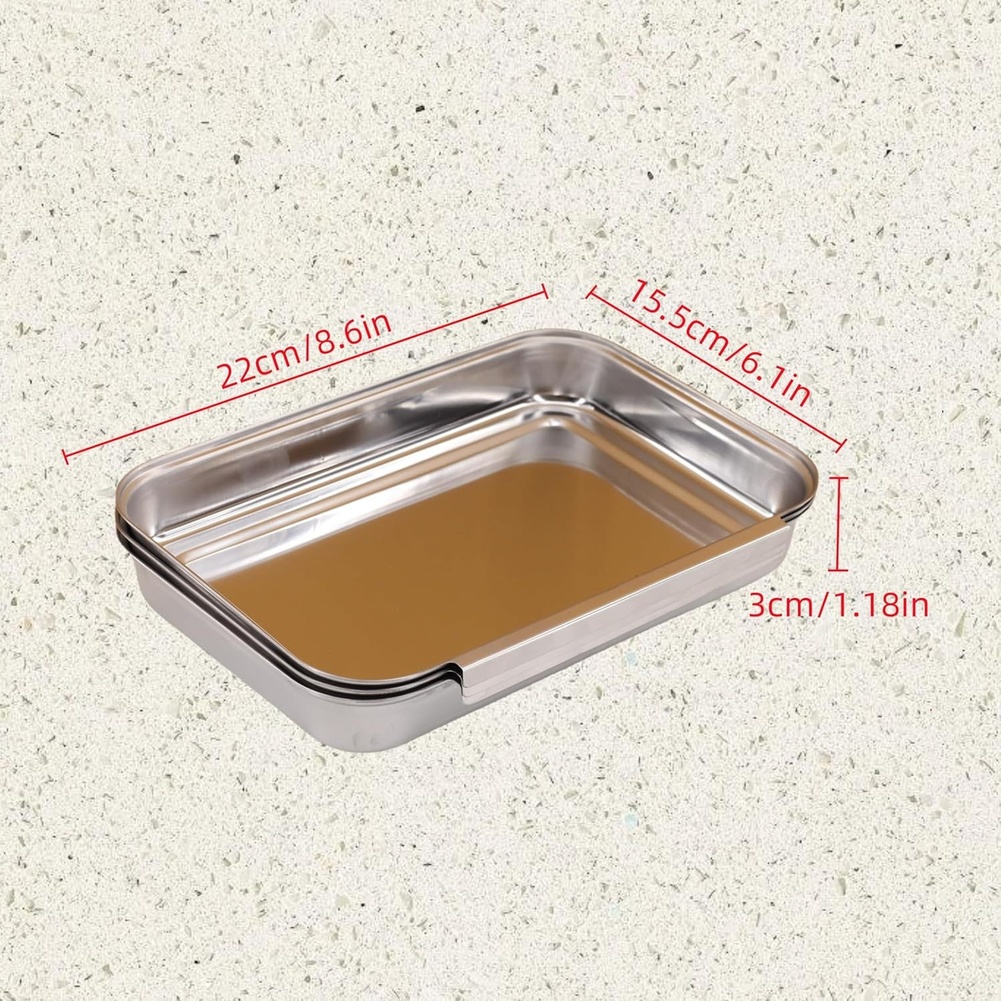 3Pcs Stainless Steel Seasoning - Kitchen With Baking Station recension och pris